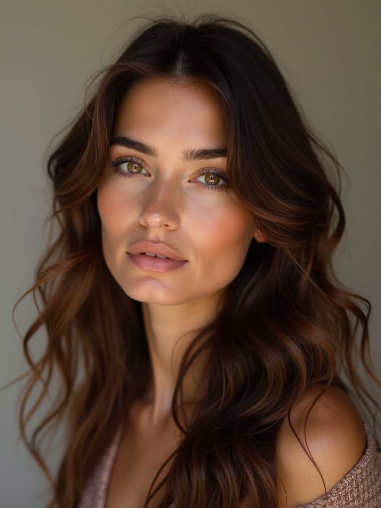 Léa, an AI influencer designed in MyStudios, in her reference portrait
